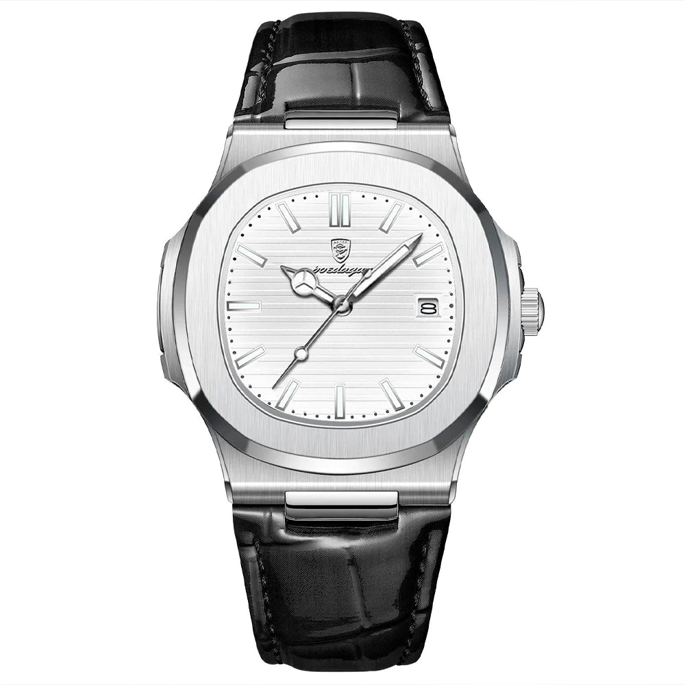 Relógio Masculino Poedagar Deluxe Black | Pulseira de Couro